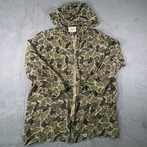 VTG 70s 80s Kamo Vietnam Military Mosquito Net Jacket Small Frog Camo Sheer Mesh